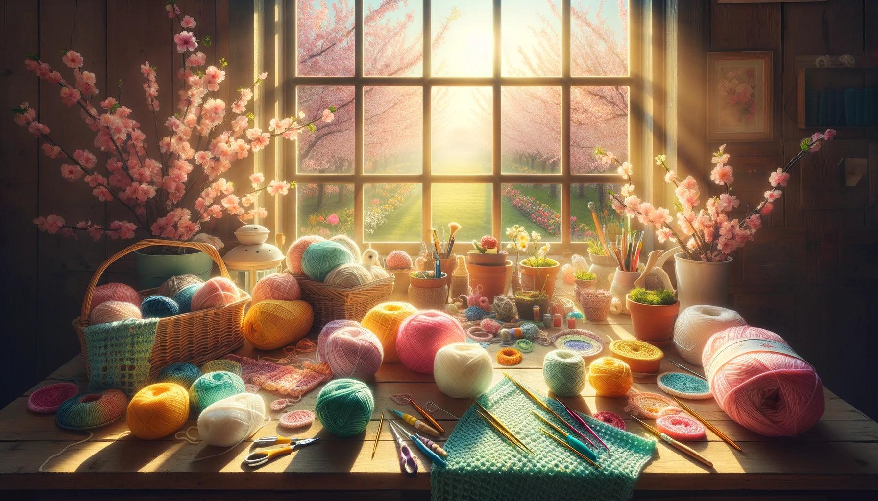 Springtime Sparkles: Crocheting Magic with Blingbling Yarn - BlingBlingYarn