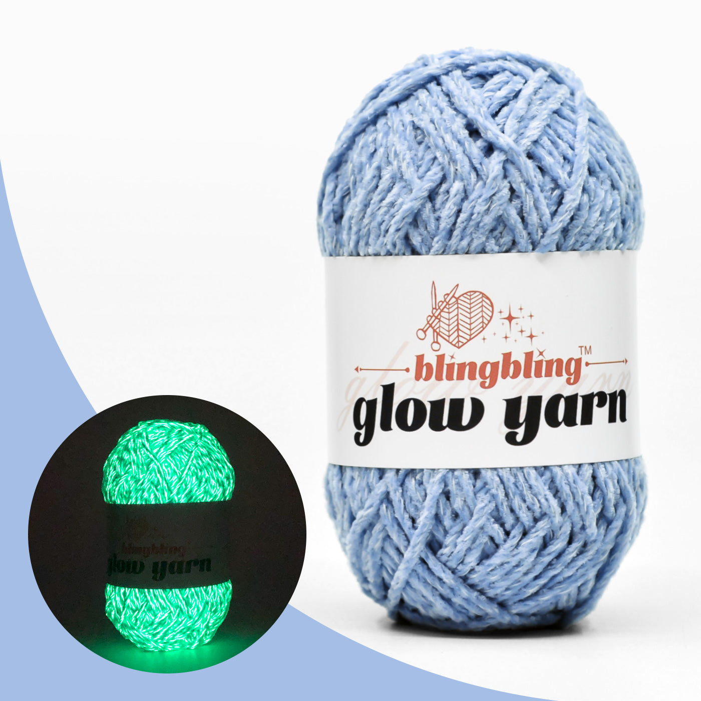 Premium Glow-in-the-Dark Chenille Yarn(41 colors)