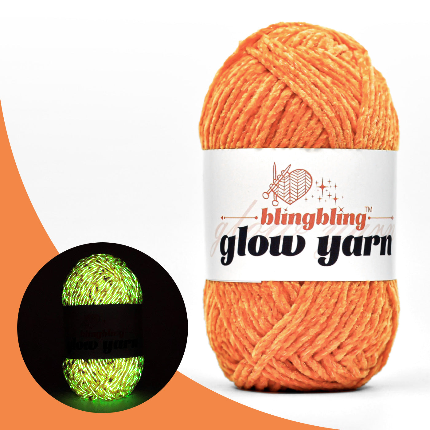 Premium Glow-in-the-Dark Chenille Yarn(41 colors)
