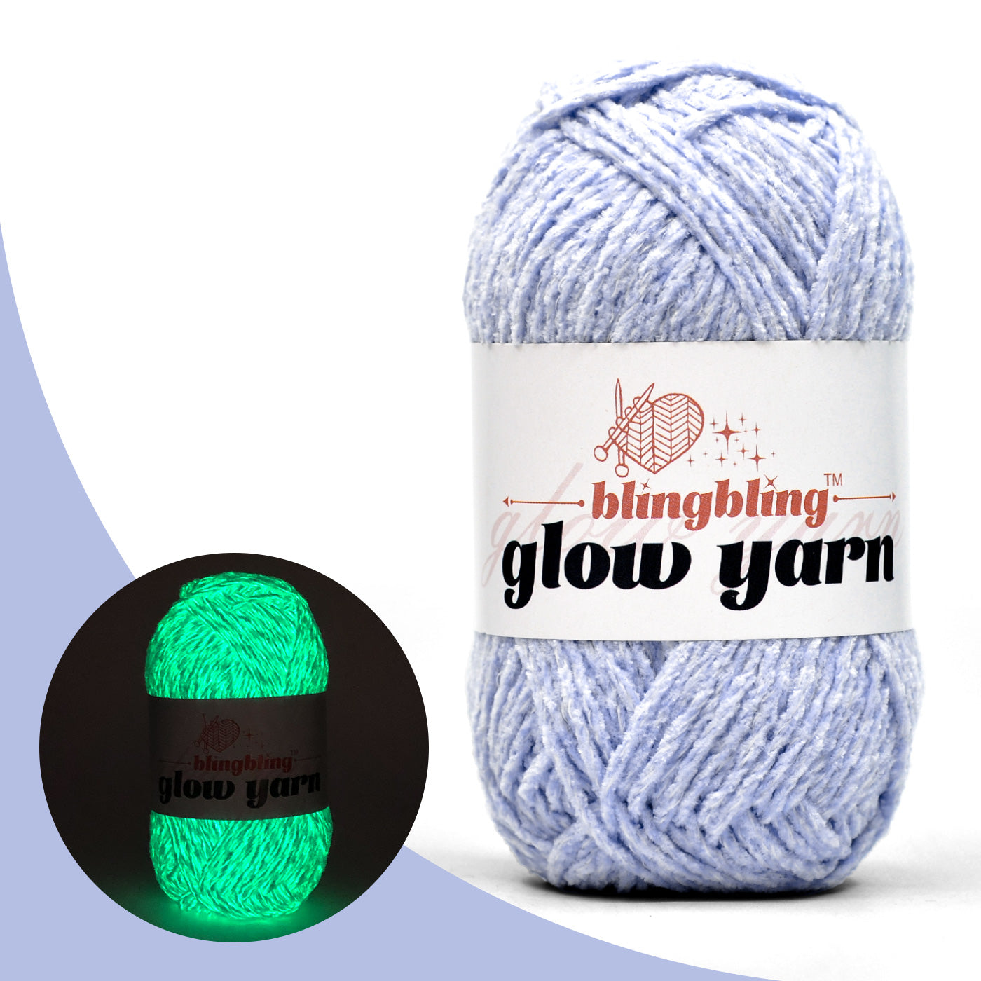 Premium Glow-in-the-Dark Chenille Yarn(41 colors)
