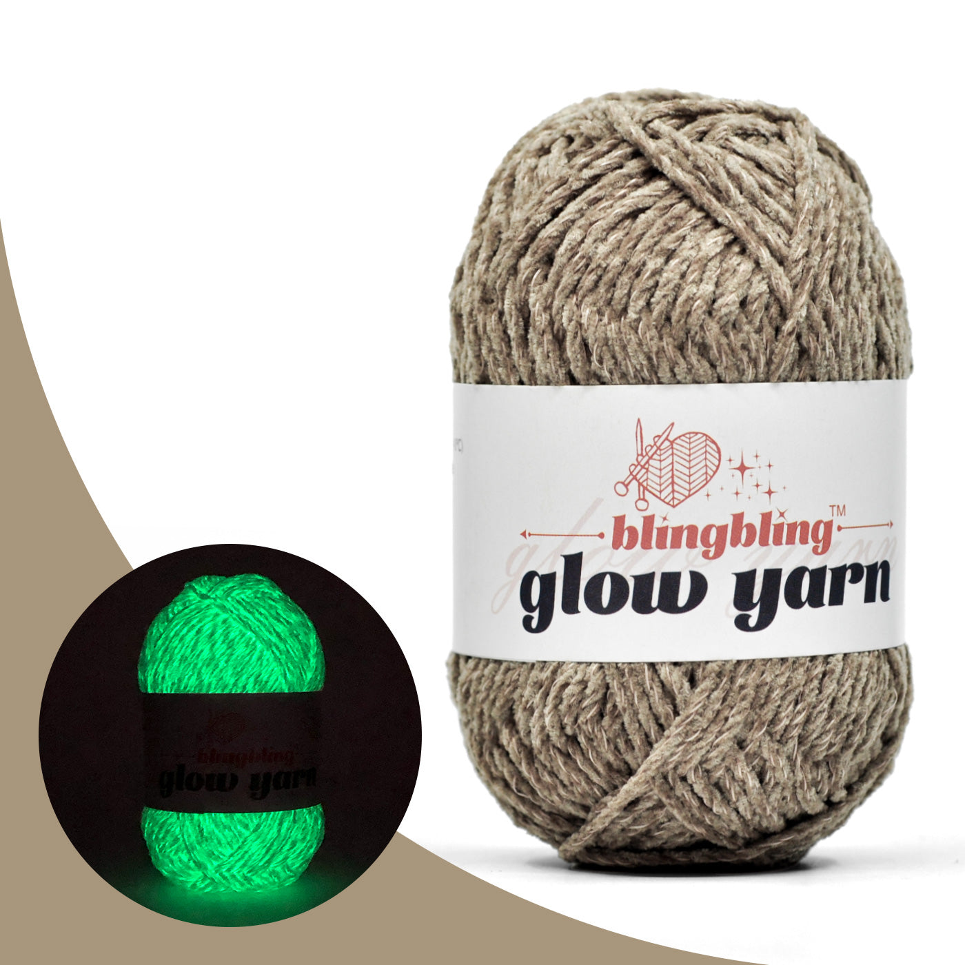 Premium Glow-in-the-Dark Chenille Yarn(41 colors)
