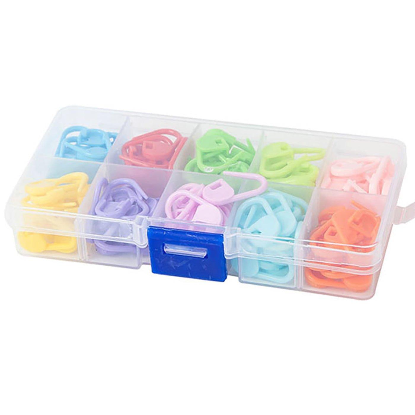 120 Locking Stitch Markers in Plastic Case - BlingBlingYarn120 Locking Stitch Markers in Plastic CasekitsBlingBlingYarnBlingBlingYarnJHK120-001
