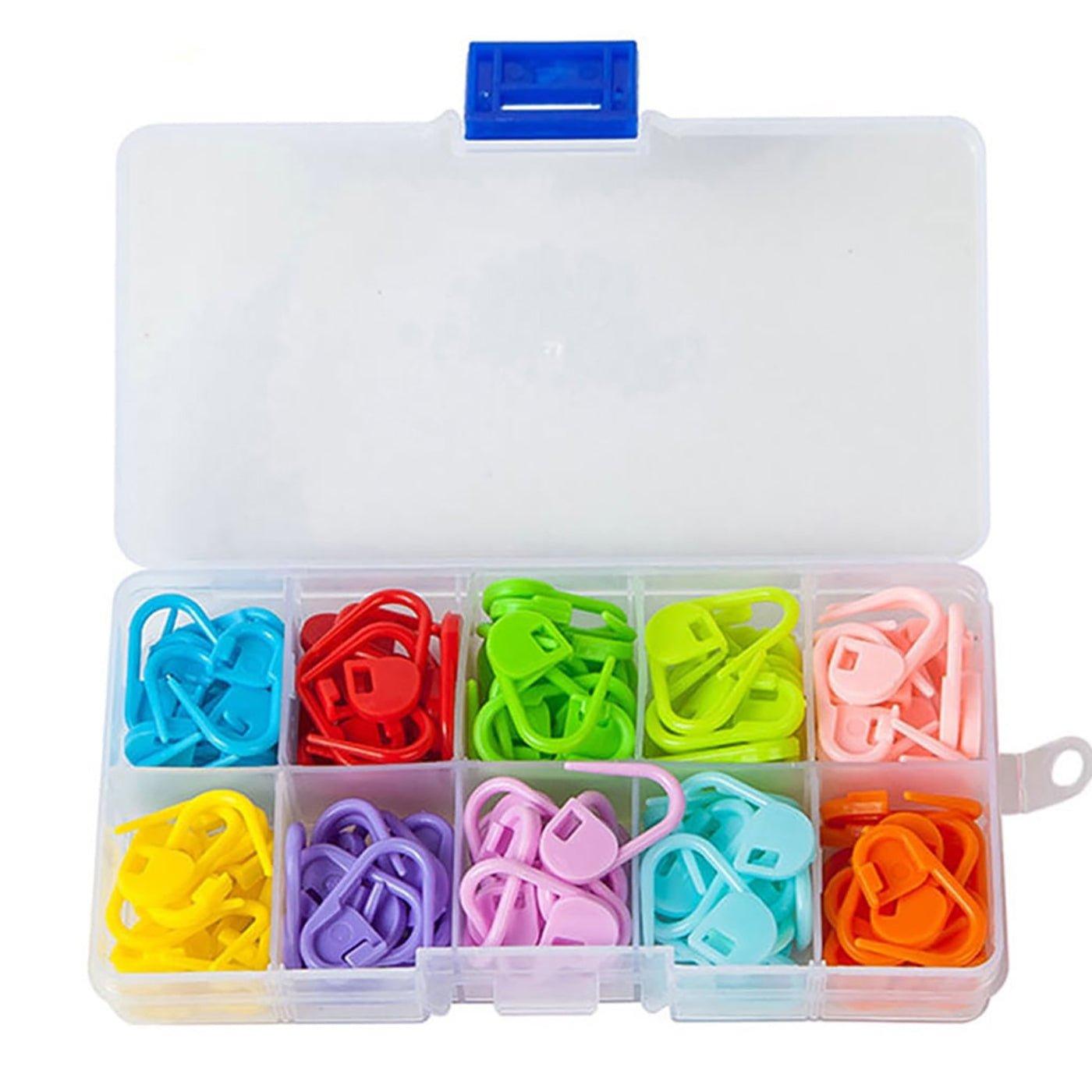 120 Locking Stitch Markers in Plastic Case - BlingBlingYarn120 Locking Stitch Markers in Plastic CasekitsBlingBlingYarnBlingBlingYarnJHK120-001