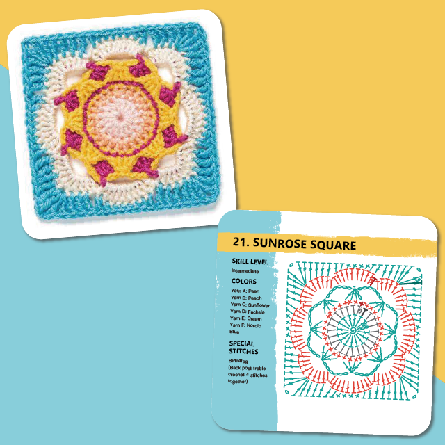 【50 Mix & Match Designs】The Granny Square Card Deck