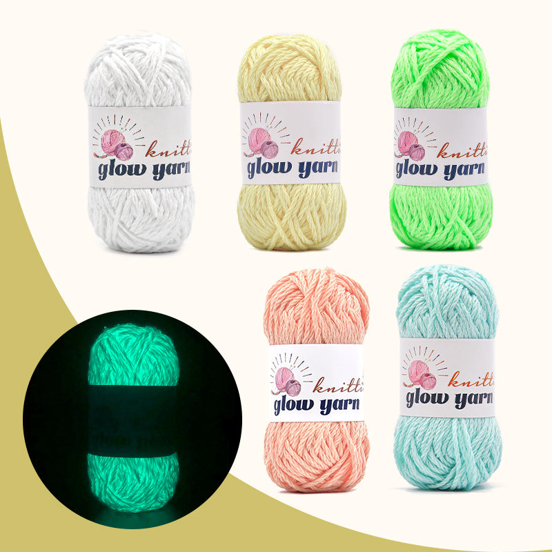 High Brightness Polyester Glow-in-the-Dark Yarn(41 color package)