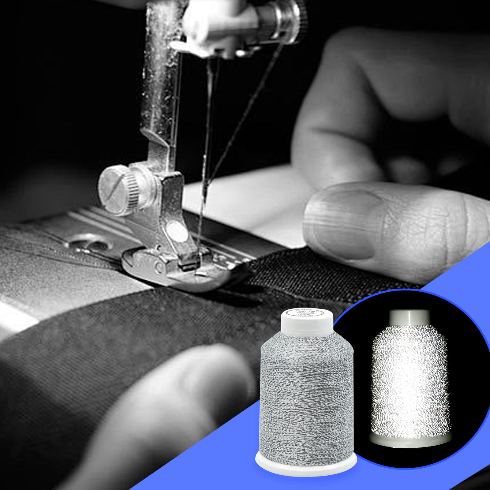 Reflective Machine Sewing Thread for Safety and Style(1000M)