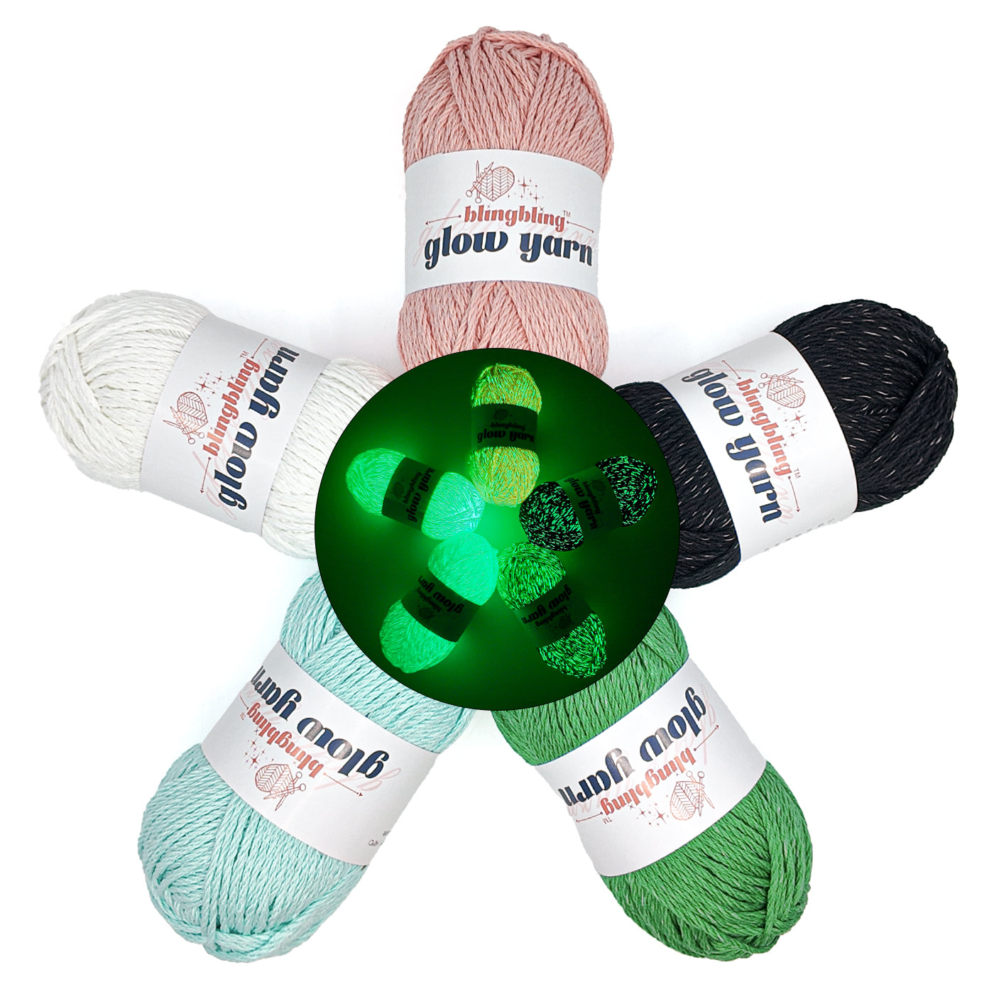 2025 New Style Glow-in-the-dark Cotton Yarn ( 5 Colors)