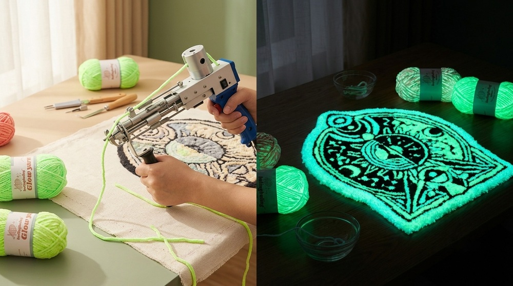 Your first glow-in-the-dark scarf, step by step