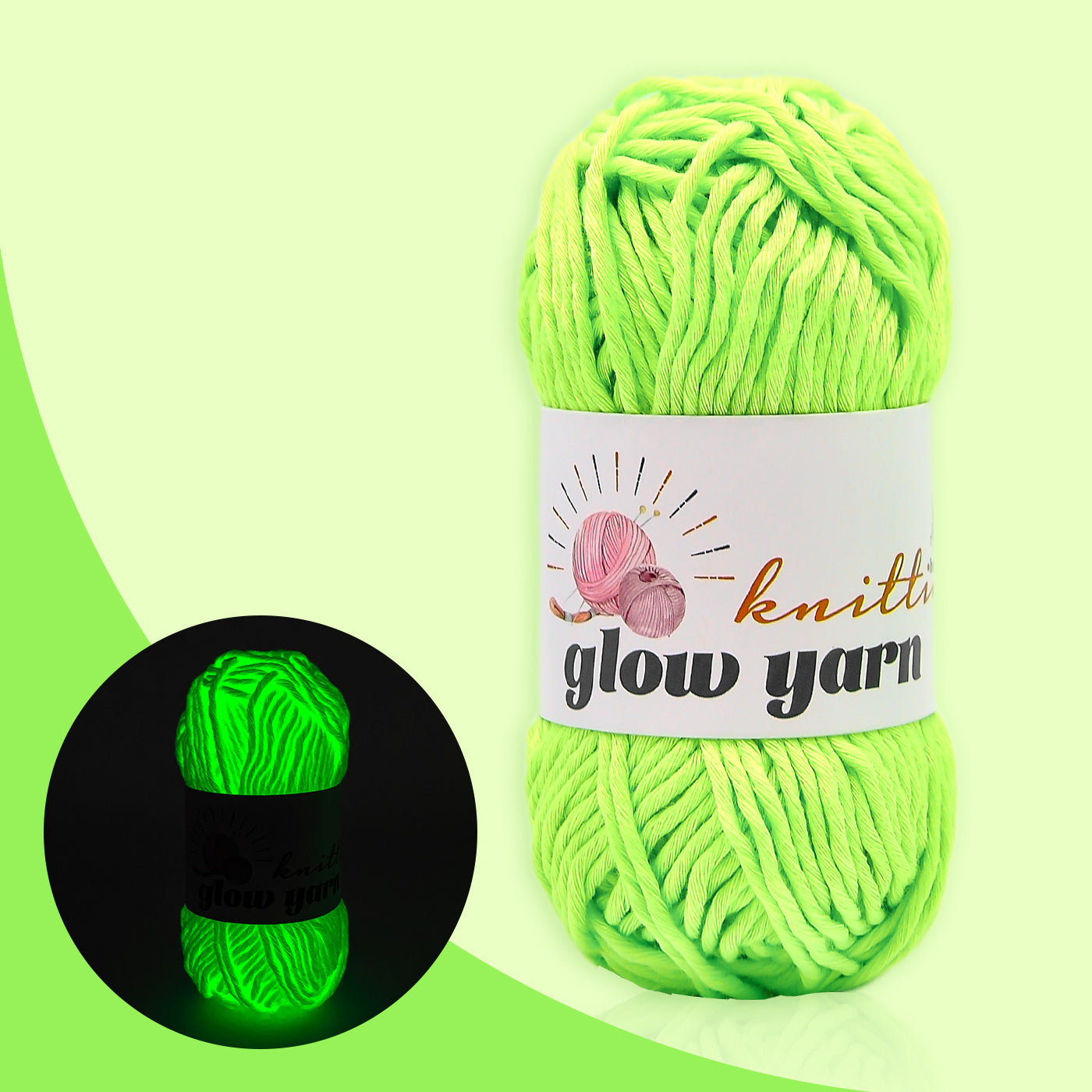 Traditional High Brightness Glow-in-the-Dark Yarn(11 color package)