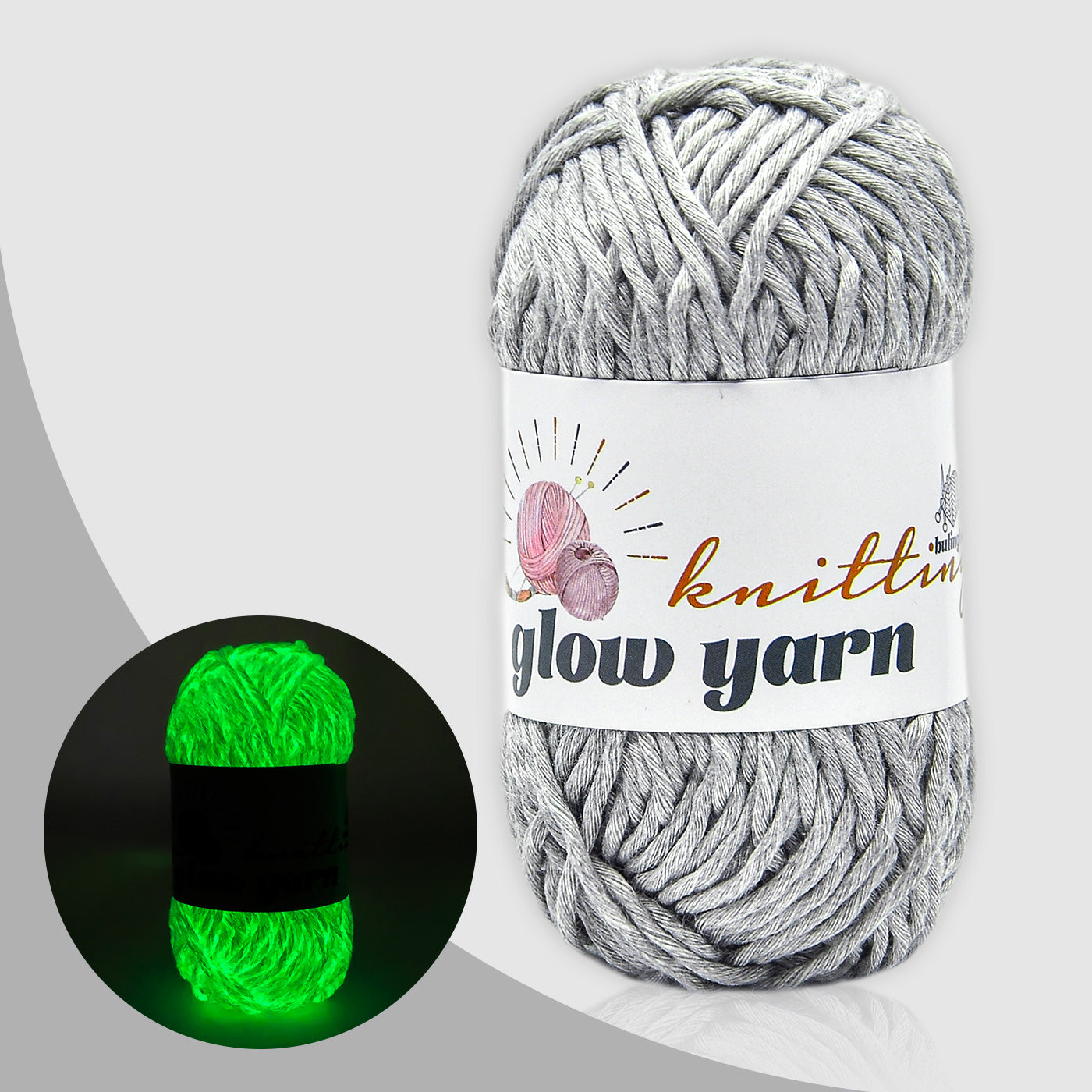 Traditional High Brightness Glow-in-the-Dark Yarn(11 color package)