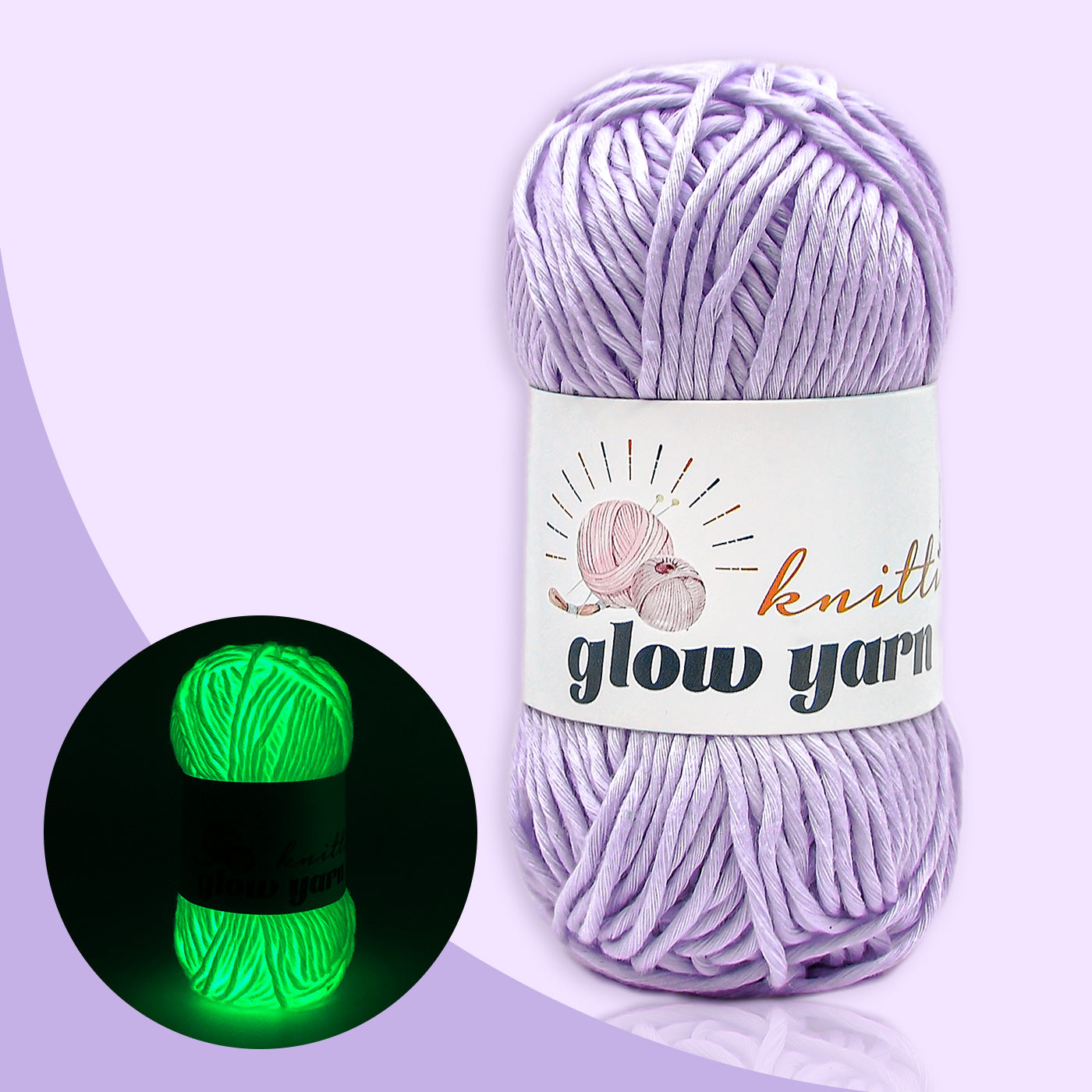Traditional High Brightness Glow-in-the-Dark Yarn(11 color package)
