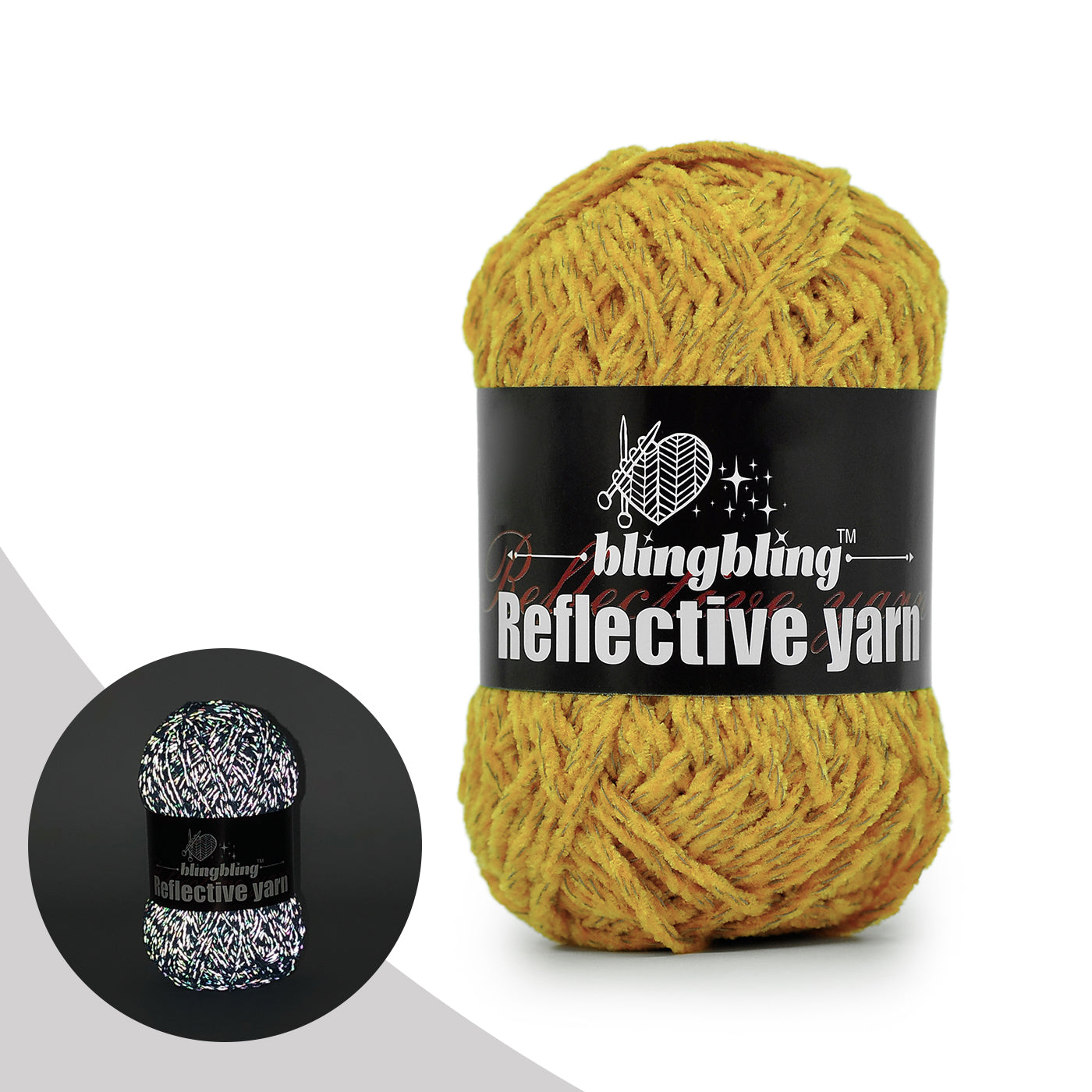 Premium Reflective Chenille Yarn(30 colors)