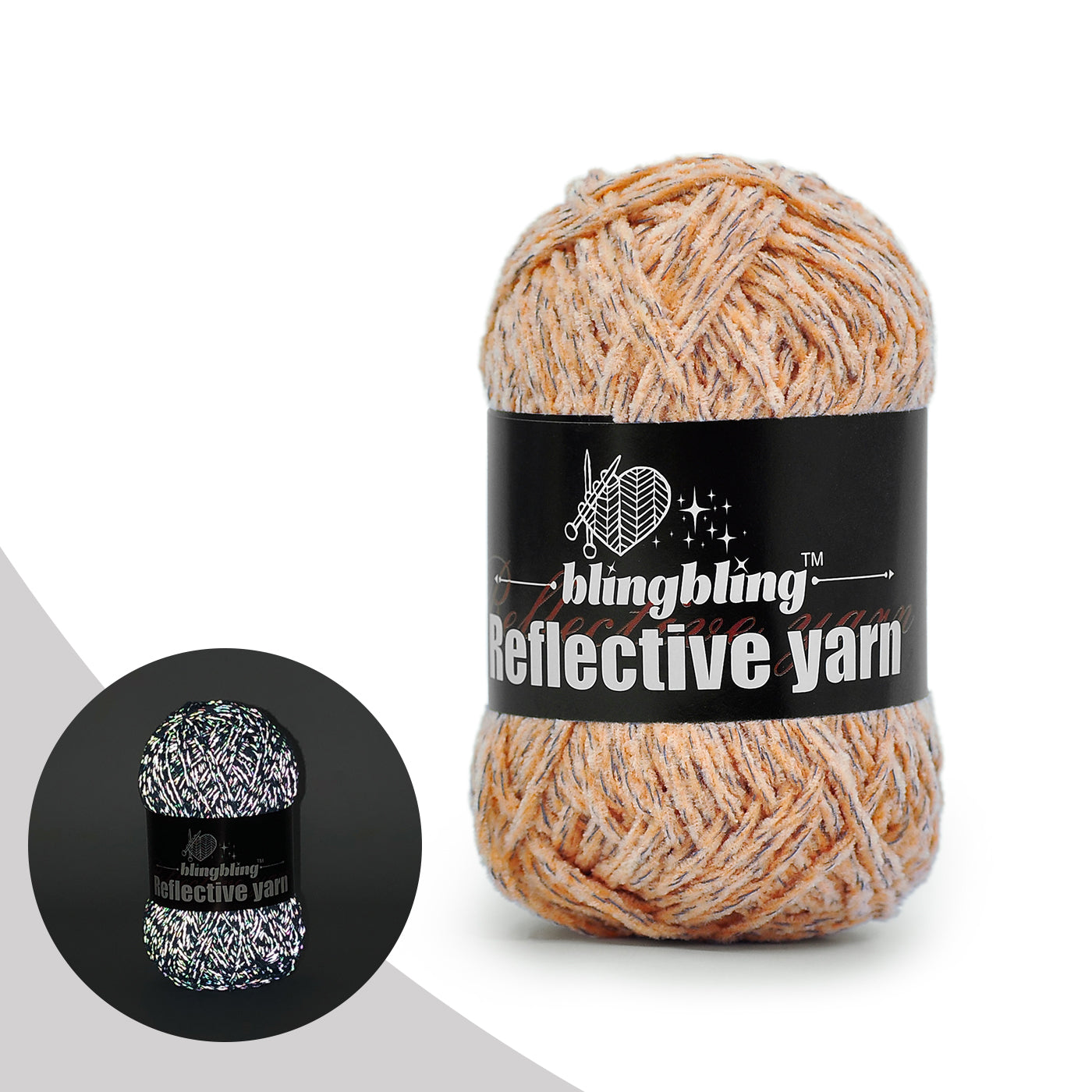 Premium Reflective Chenille Yarn(30 colors)