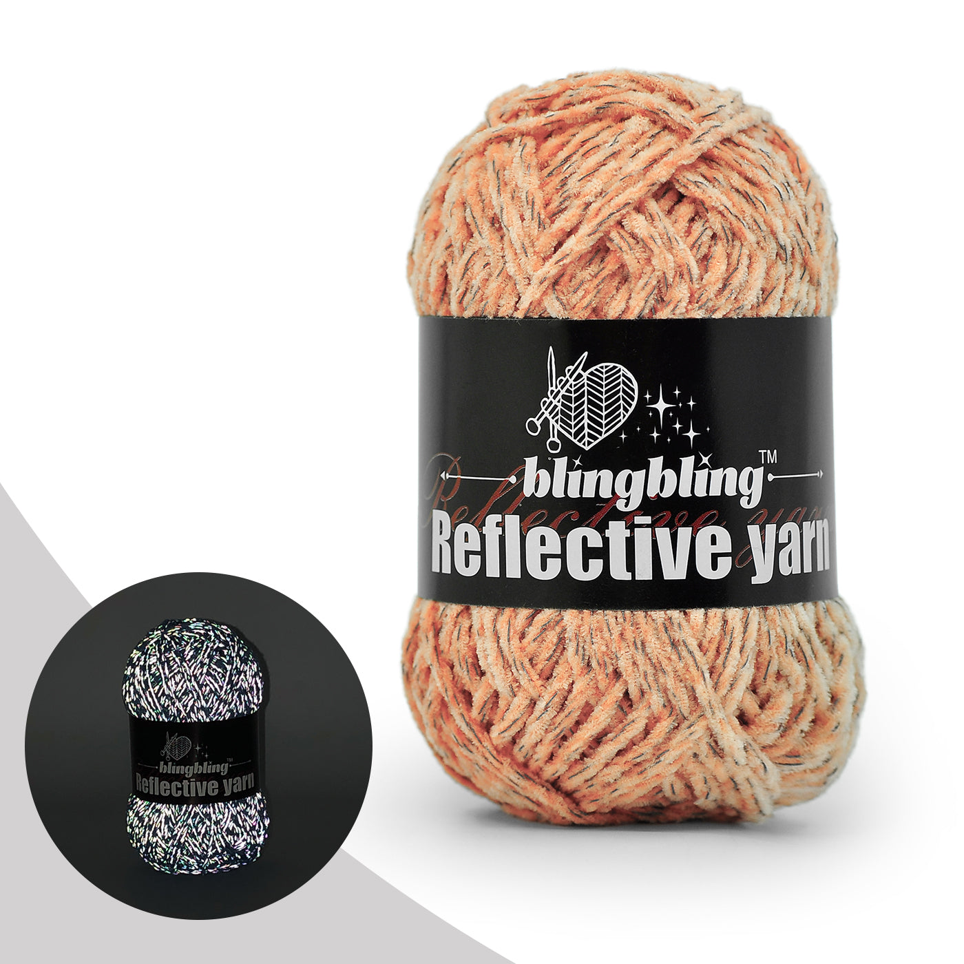 Premium Reflective Chenille Yarn(30 colors)