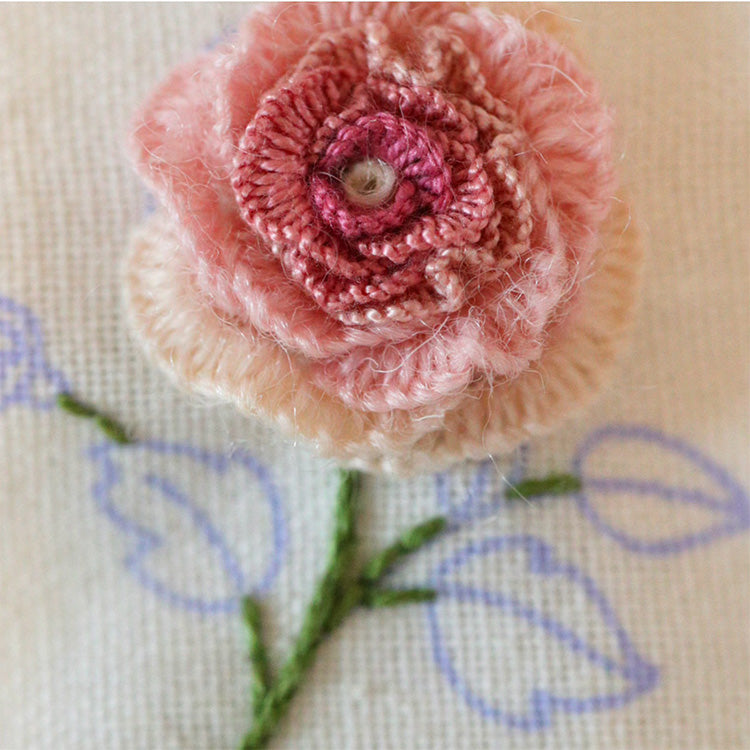 Beginner-Friendly Rose Embroidery Pattern Chart