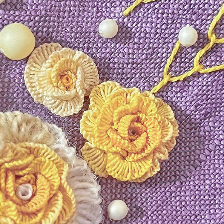 Beginner-Friendly Rose Embroidery Pattern Chart