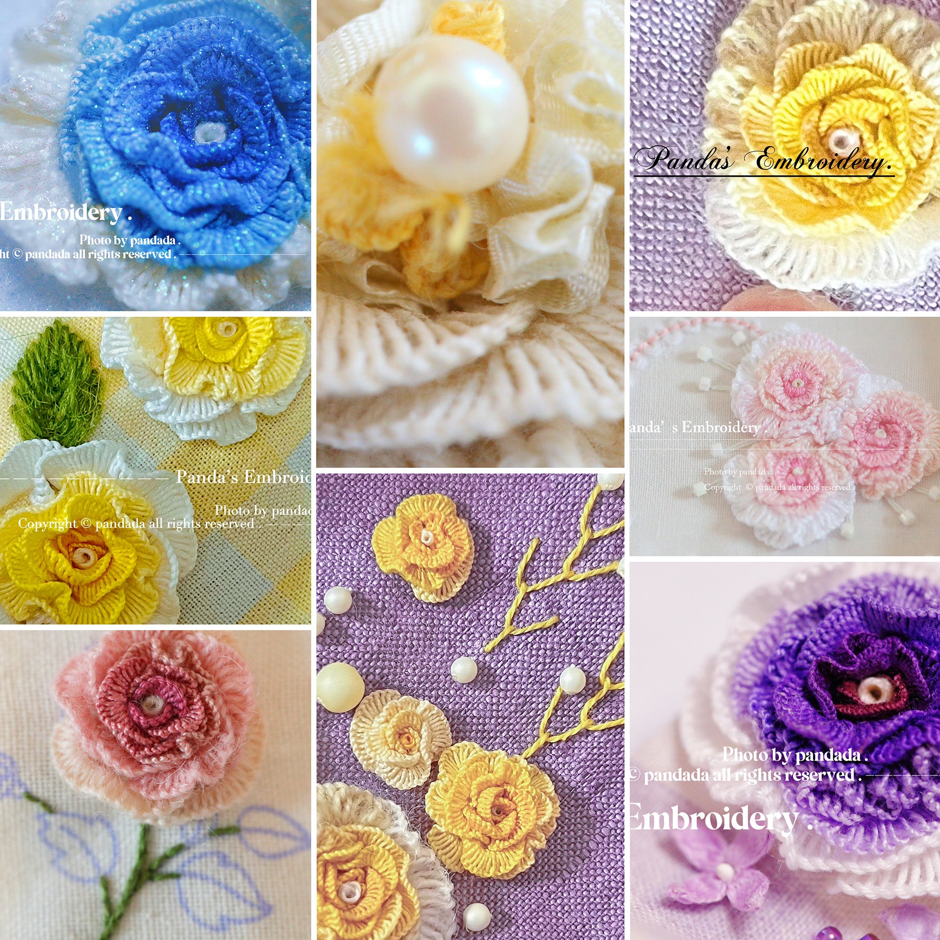 Beginner-Friendly Rose Embroidery Pattern Chart