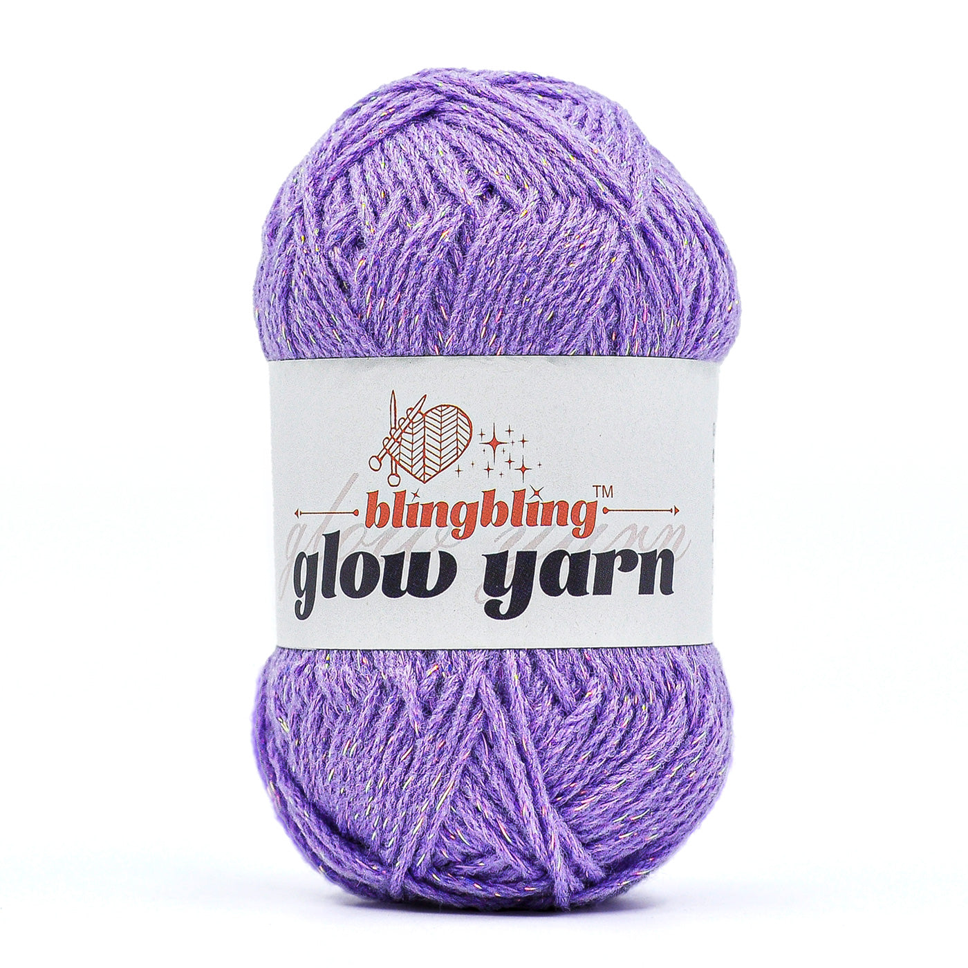 Glow-in-the-Dark Metallic Yarn - Premium Quality for Crochet & Knitting(40 Colors)