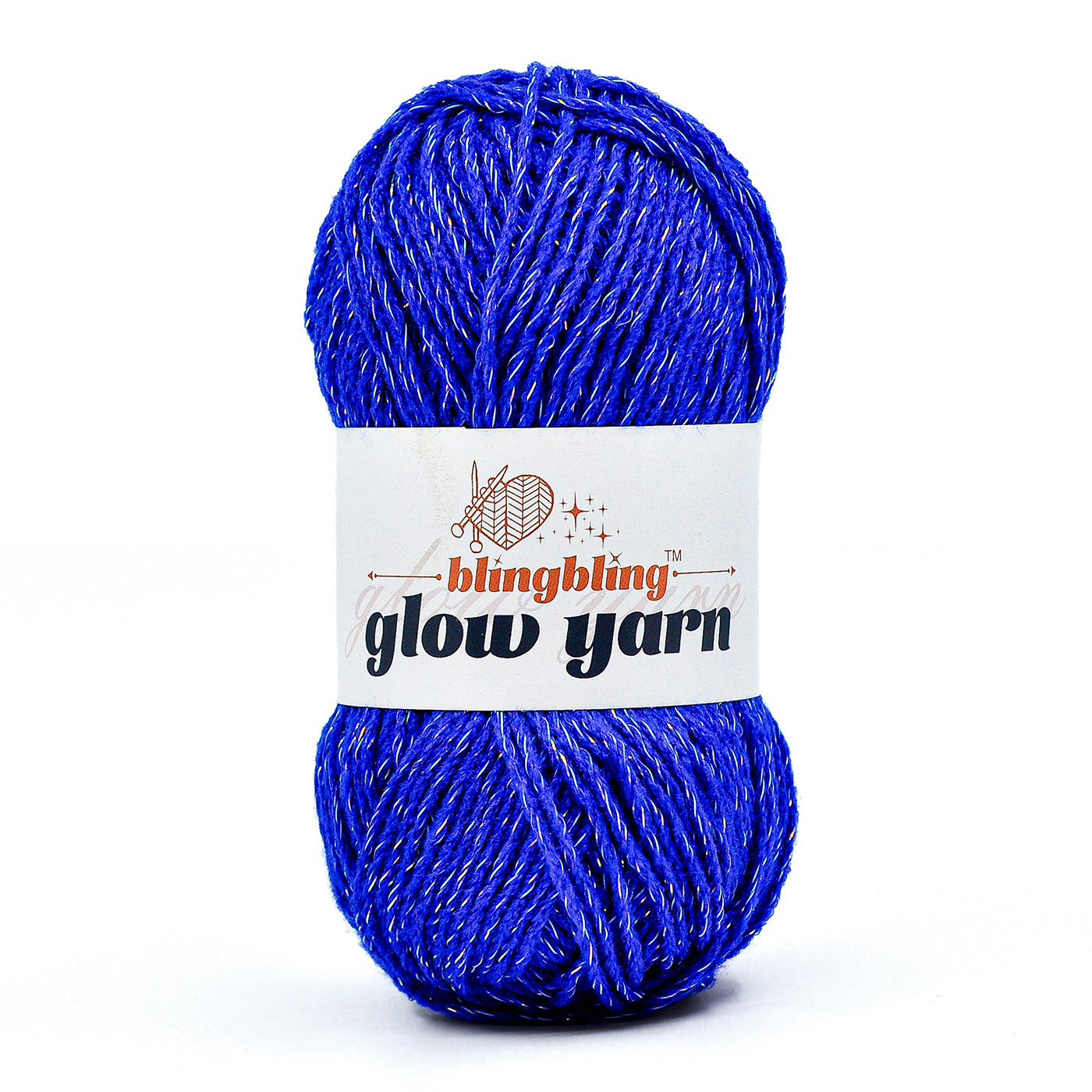 Glow-in-the-Dark Metallic Yarn - Premium Quality for Crochet & Knitting(40 Colors)