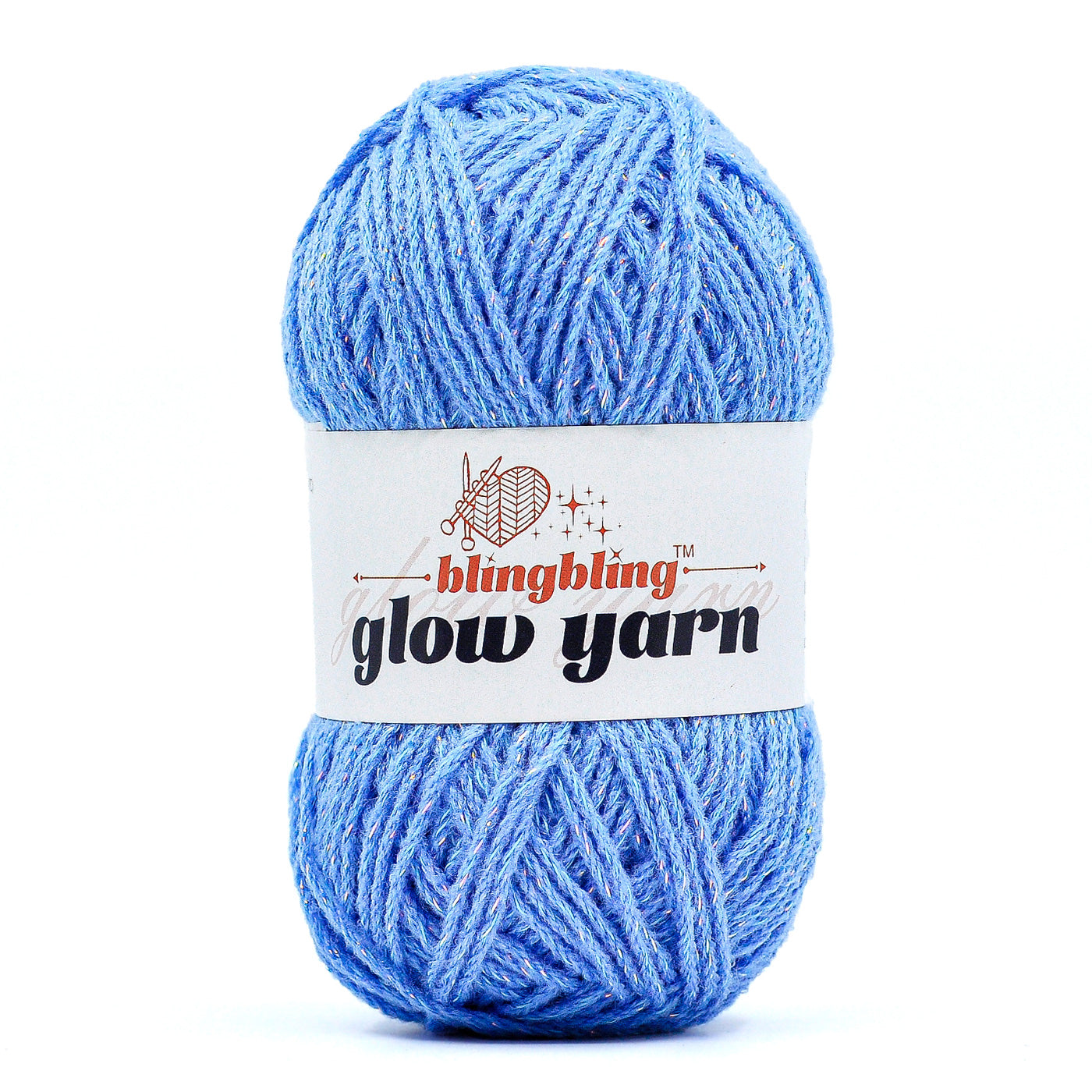 Glow-in-the-Dark Metallic Yarn - Premium Quality for Crochet & Knitting(40 Colors)
