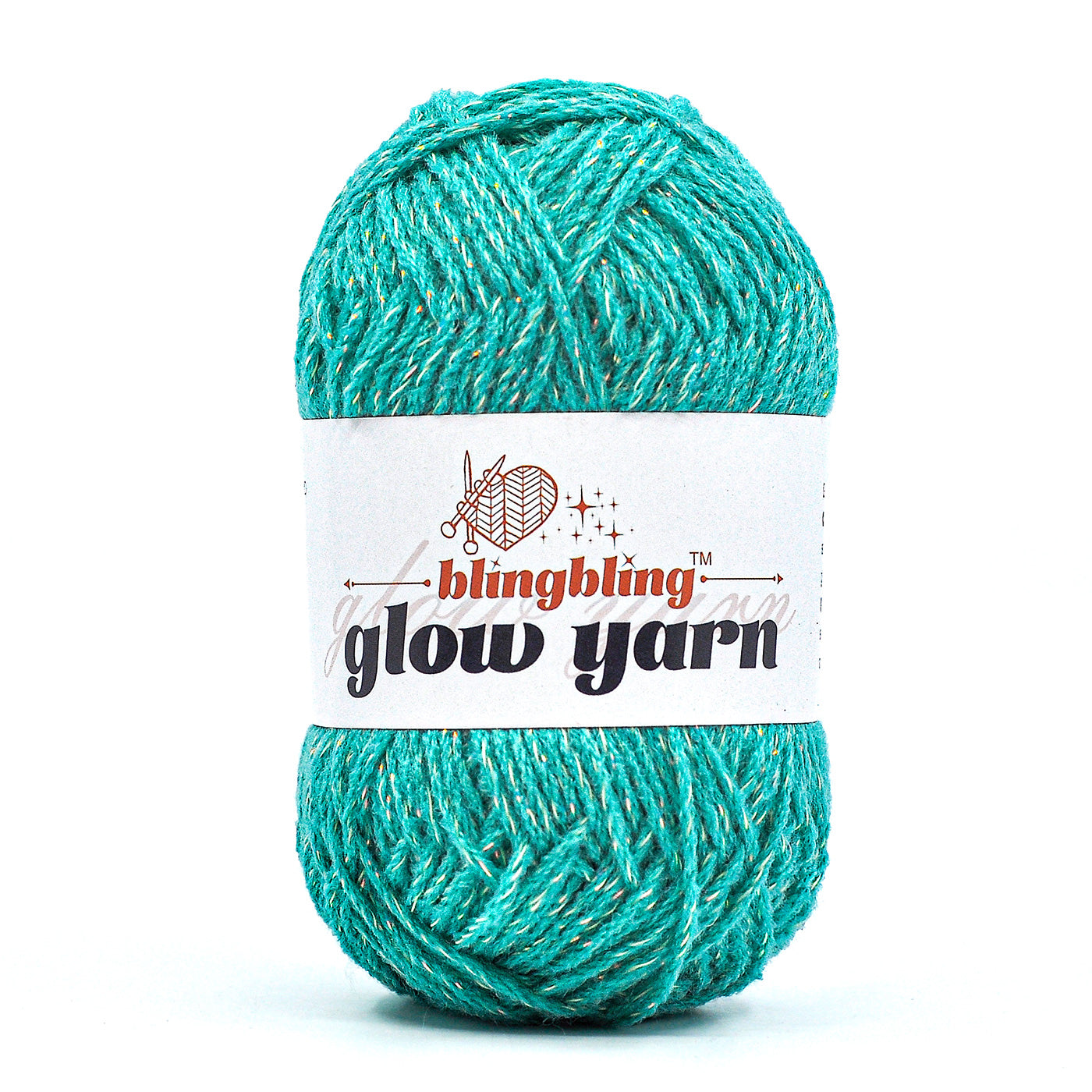 Glow-in-the-Dark Metallic Yarn - Premium Quality for Crochet & Knitting(40 Colors)