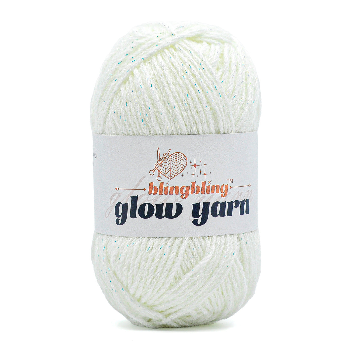 Glow-in-the-Dark Metallic Yarn - Premium Quality for Crochet & Knitting(40 Colors)