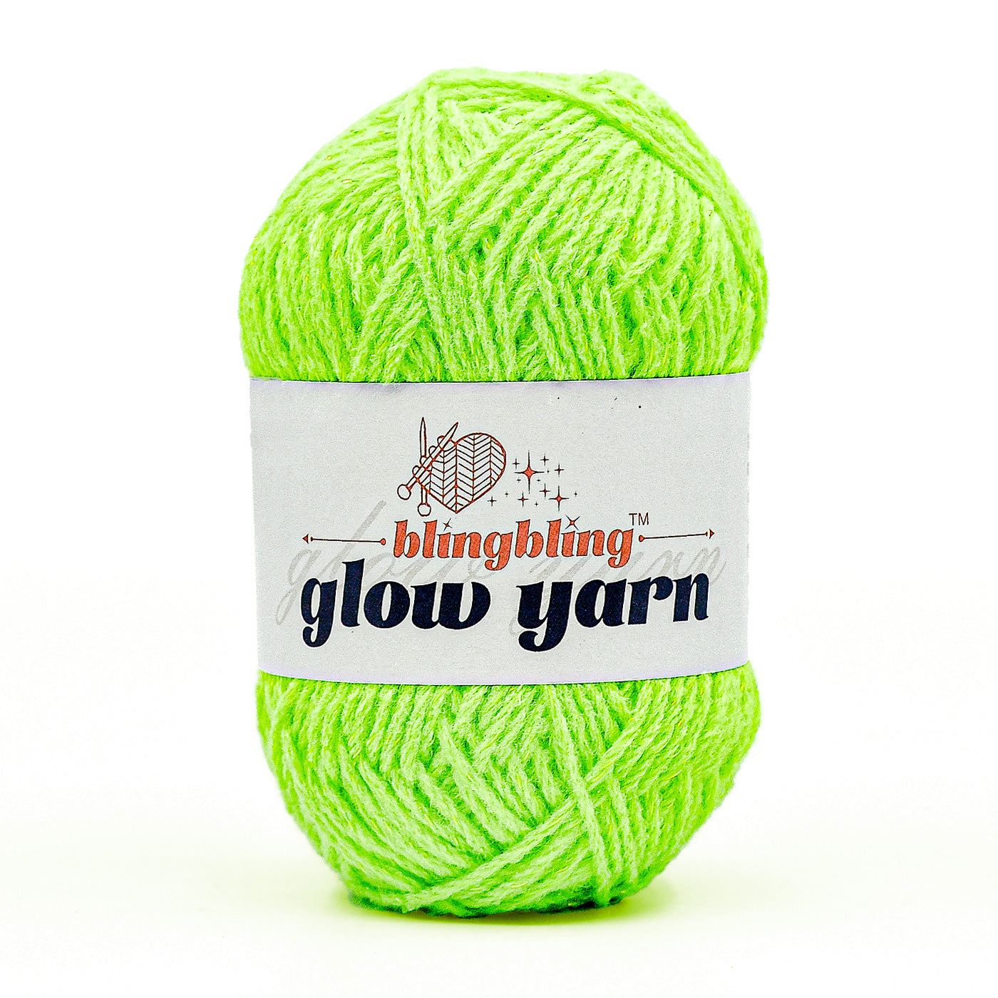 Glow-in-the-Dark Metallic Yarn - Premium Quality for Crochet & Knitting(40 Colors)