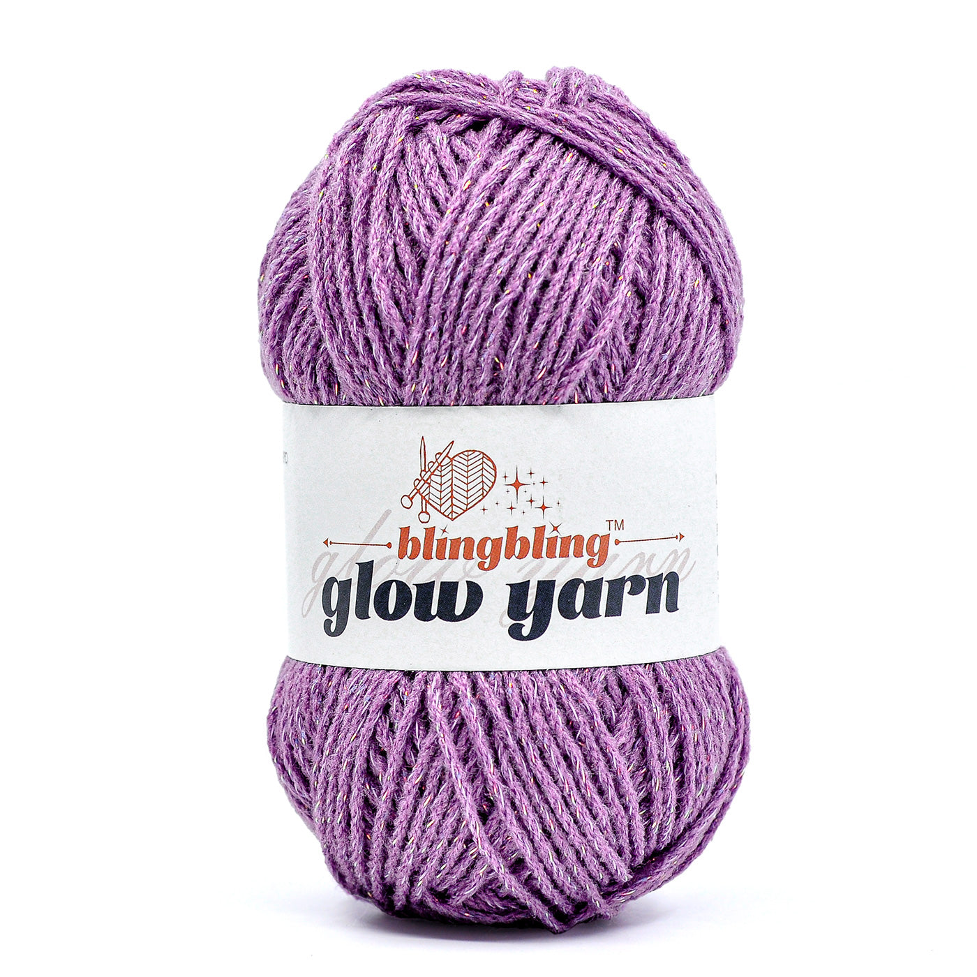 Glow-in-the-Dark Metallic Yarn - Premium Quality for Crochet & Knitting(40 Colors)