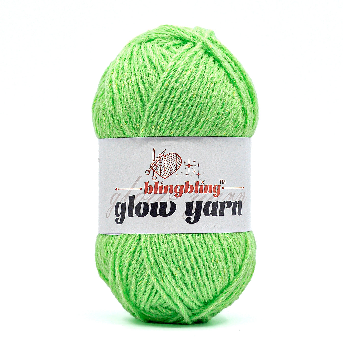 Glow-in-the-Dark Metallic Yarn - Premium Quality for Crochet & Knitting(40 Colors)