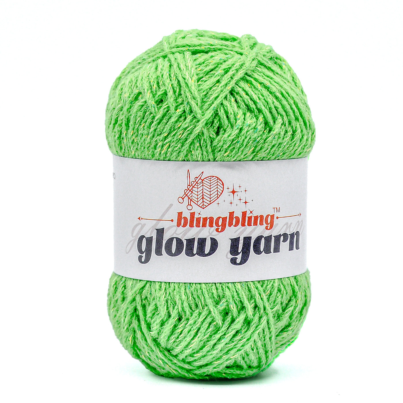 Glow-in-the-Dark Metallic Yarn - Premium Quality for Crochet & Knitting(40 Colors)