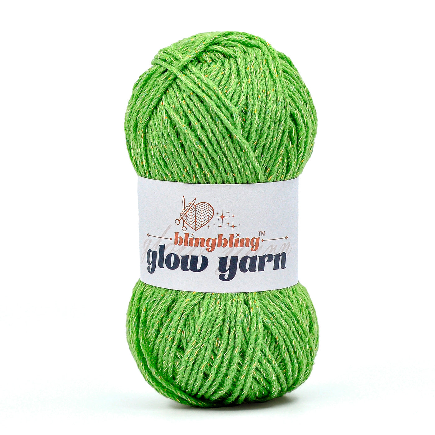Glow-in-the-Dark Metallic Yarn - Premium Quality for Crochet & Knitting(40 Colors)