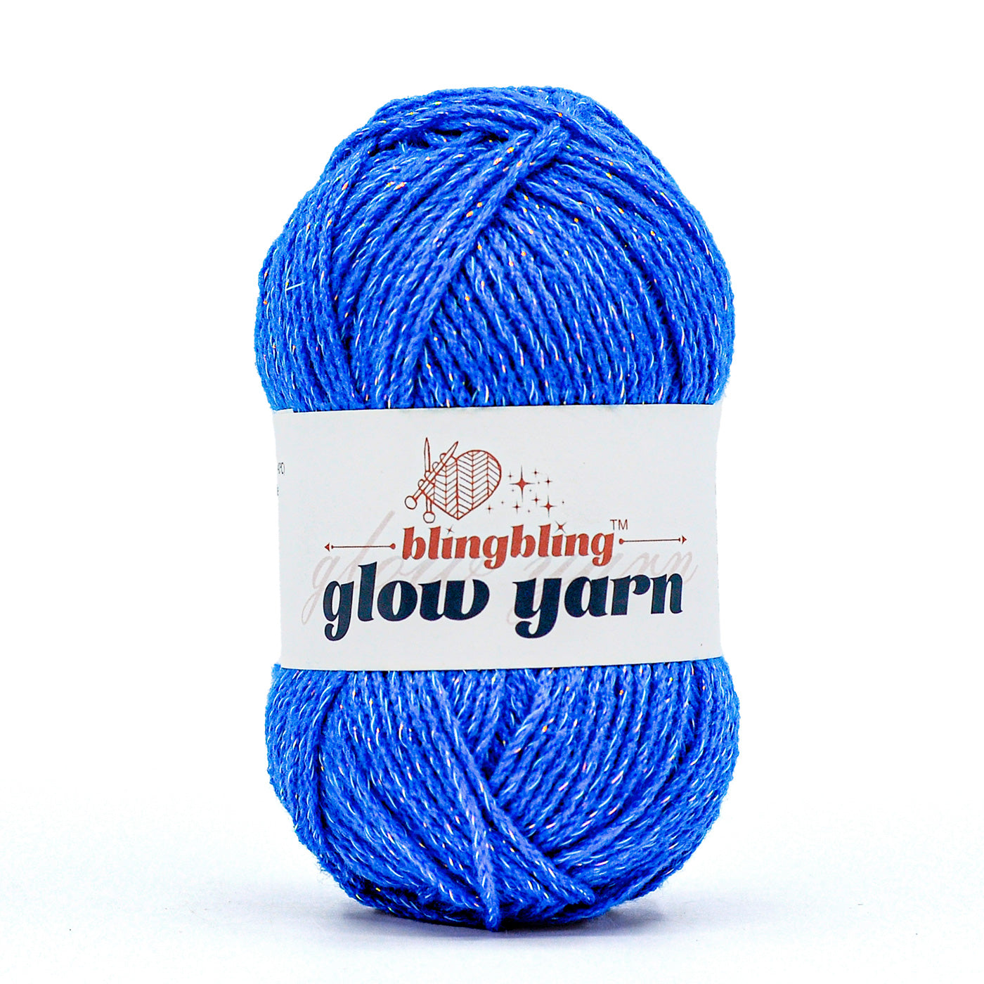 Glow-in-the-Dark Metallic Yarn - Premium Quality for Crochet & Knitting(40 Colors)