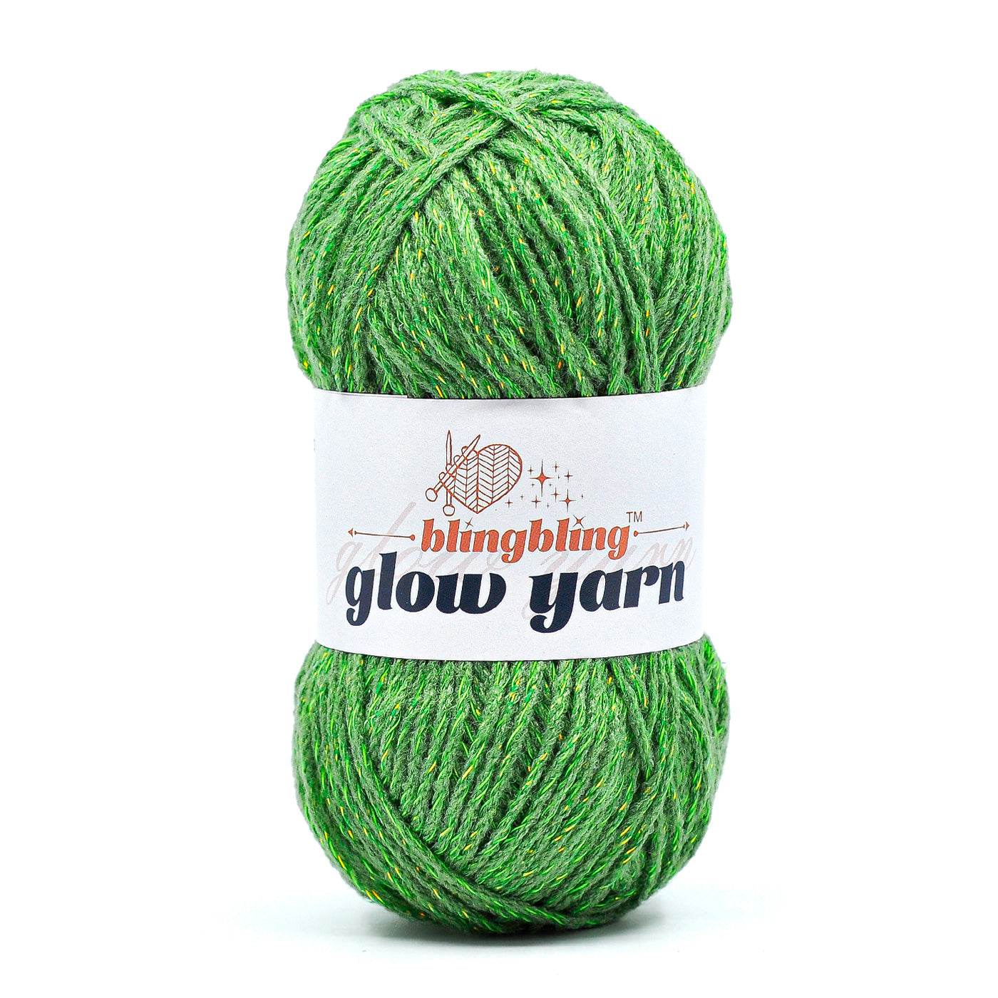 Glow-in-the-Dark Metallic Yarn - Premium Quality for Crochet & Knitting(40 Colors)