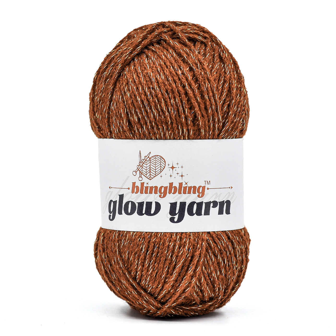 Glow-in-the-Dark Metallic Yarn - Premium Quality for Crochet & Knitting(40 Colors)