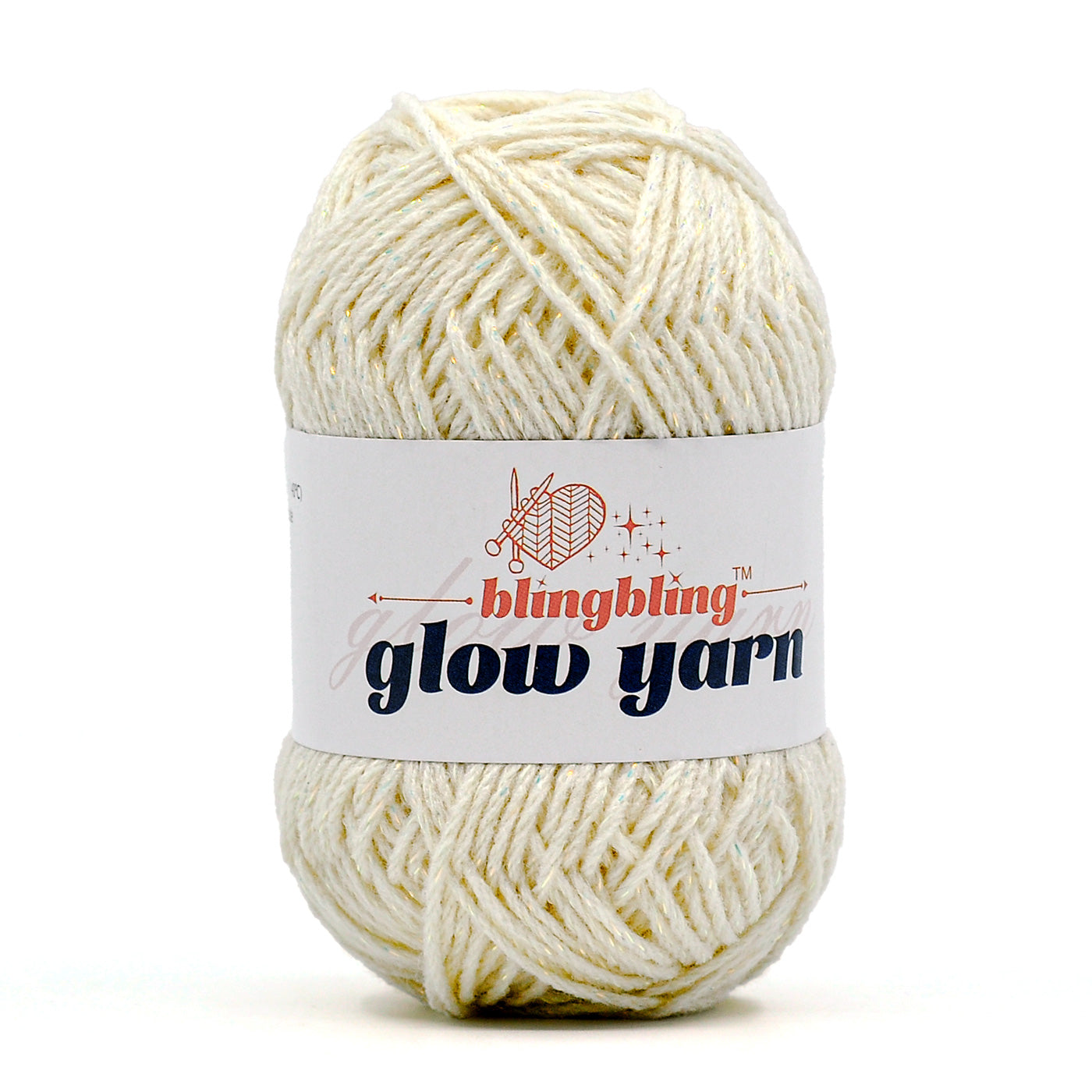 Glow-in-the-Dark Metallic Yarn - Premium Quality for Crochet & Knitting(40 Colors)