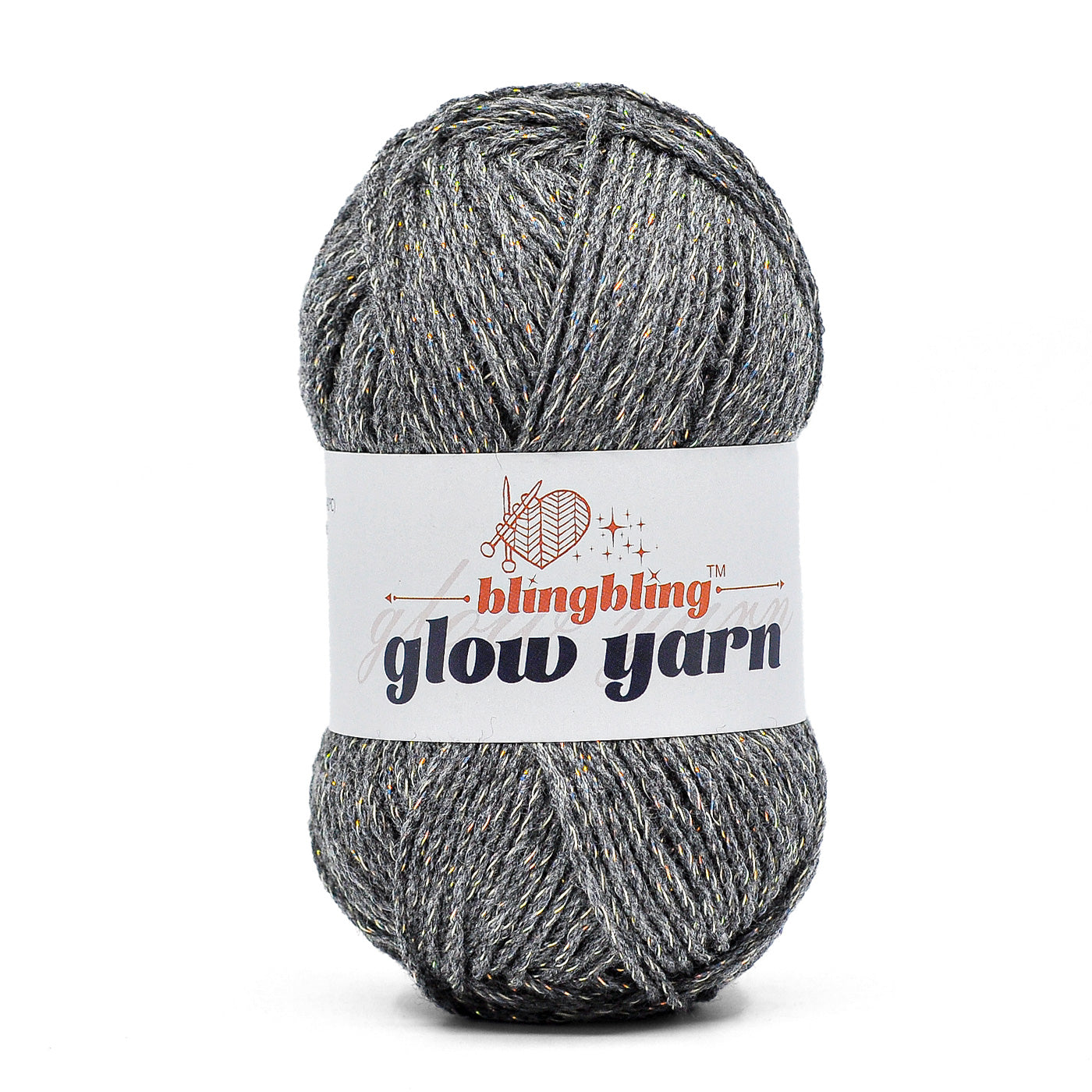 Glow-in-the-Dark Metallic Yarn - Premium Quality for Crochet & Knitting(40 Colors)