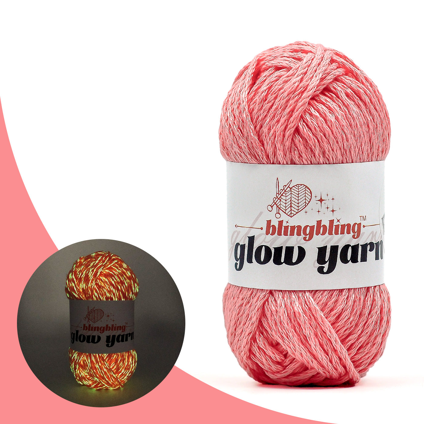 High Brightness Polyester Glow-in-the-Dark Yarn(41 color package)