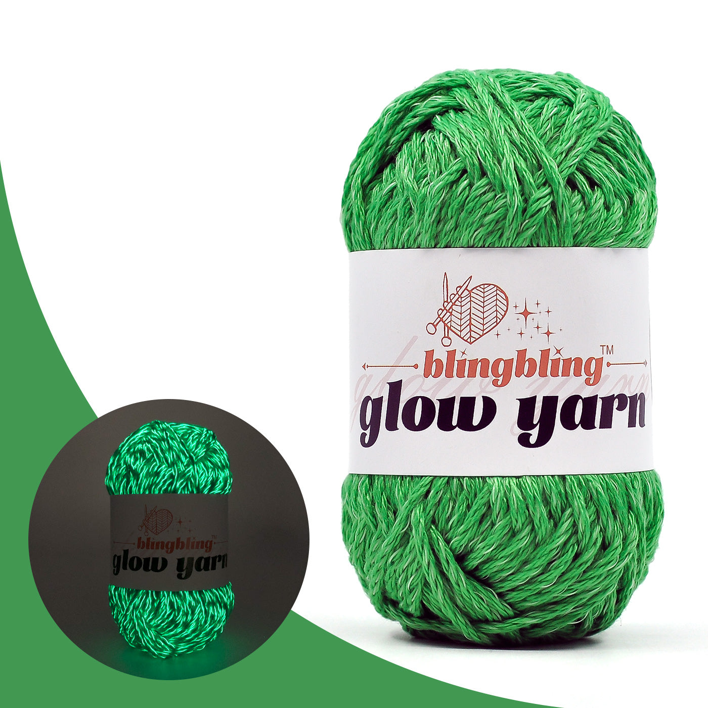 High Brightness Polyester Glow-in-the-Dark Yarn(41 color package)