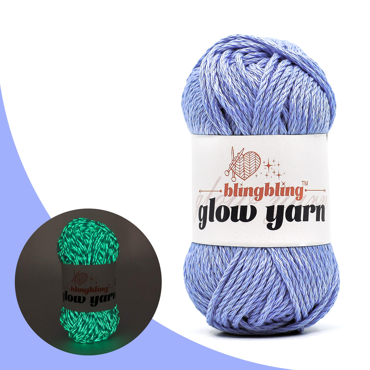 High Brightness Polyester Glow-in-the-Dark Yarn(41 color package)