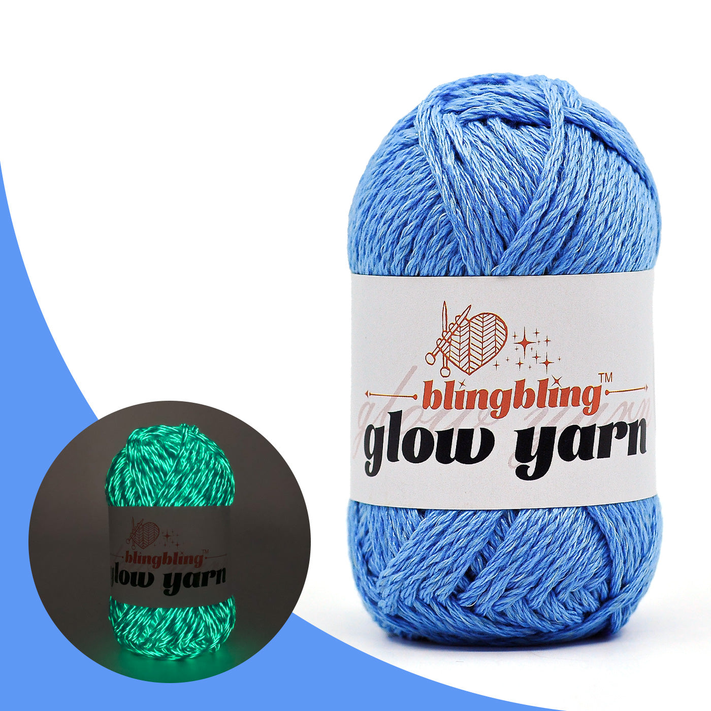High Brightness Polyester Glow-in-the-Dark Yarn(41 color package)