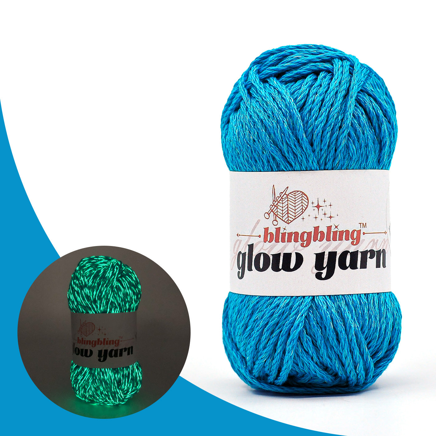 High Brightness Polyester Glow-in-the-Dark Yarn(41 color package)