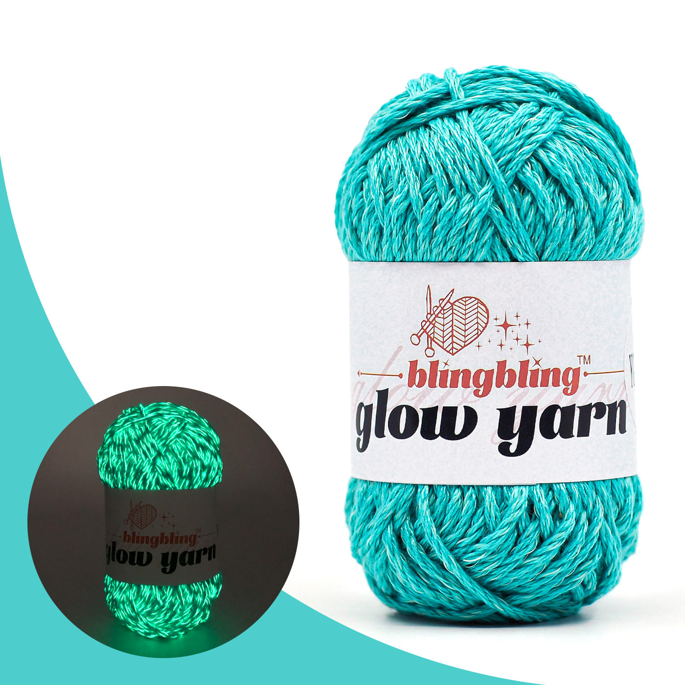 High Brightness Polyester Glow-in-the-Dark Yarn(41 color package)