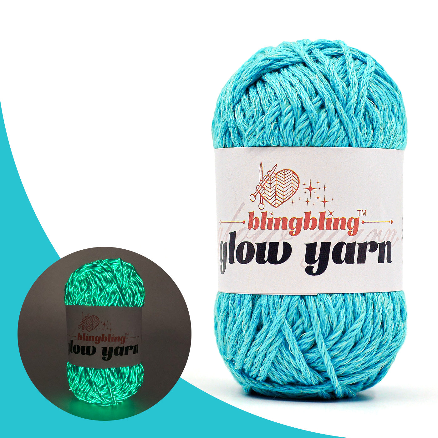 High Brightness Polyester Glow-in-the-Dark Yarn(41 color package)
