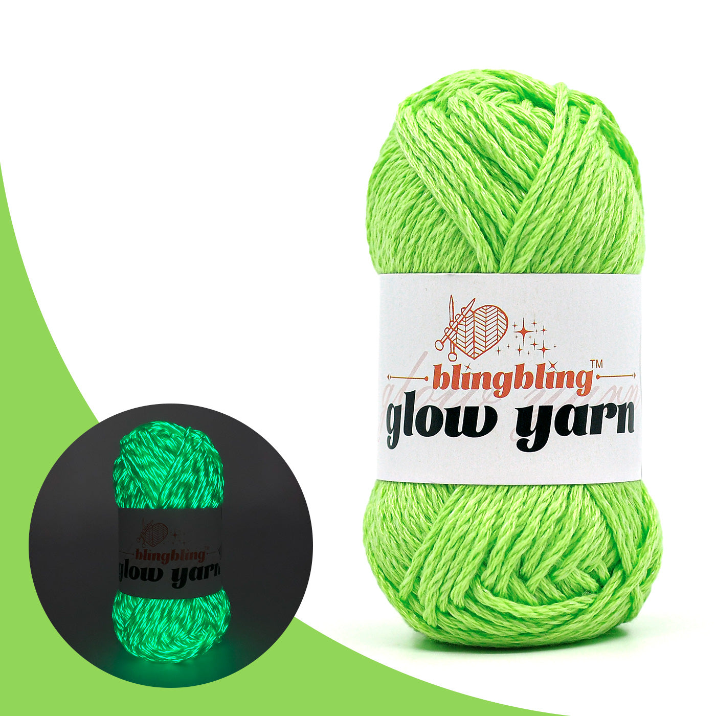 High Brightness Polyester Glow-in-the-Dark Yarn(41 color package)