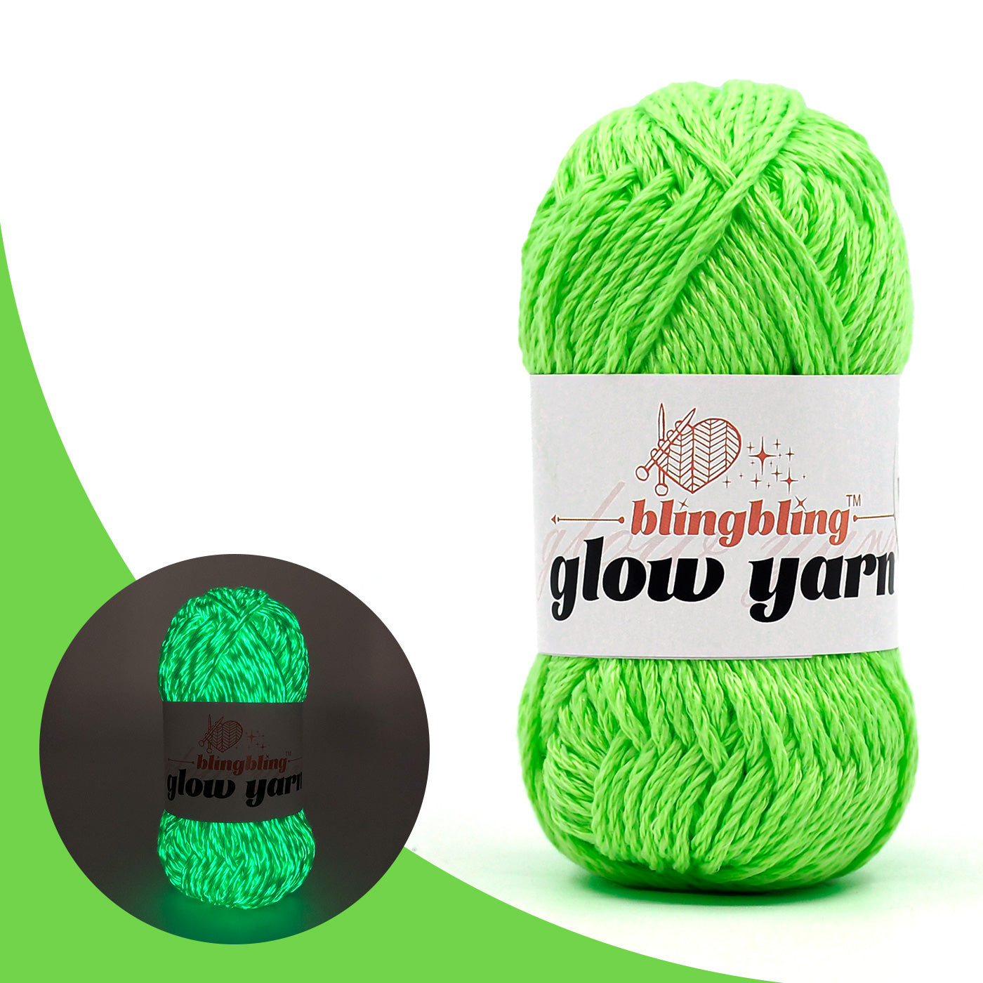 High Brightness Polyester Glow-in-the-Dark Yarn(41 color package)