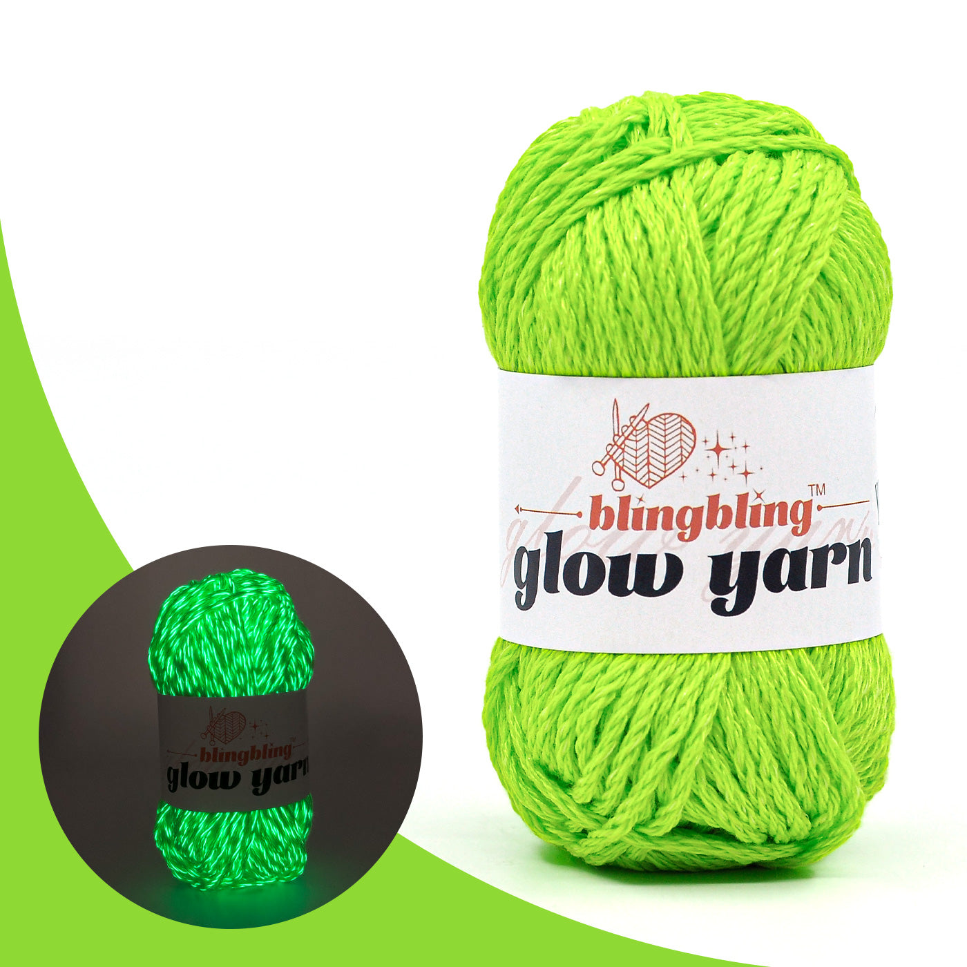 High Brightness Polyester Glow-in-the-Dark Yarn(41 color package)