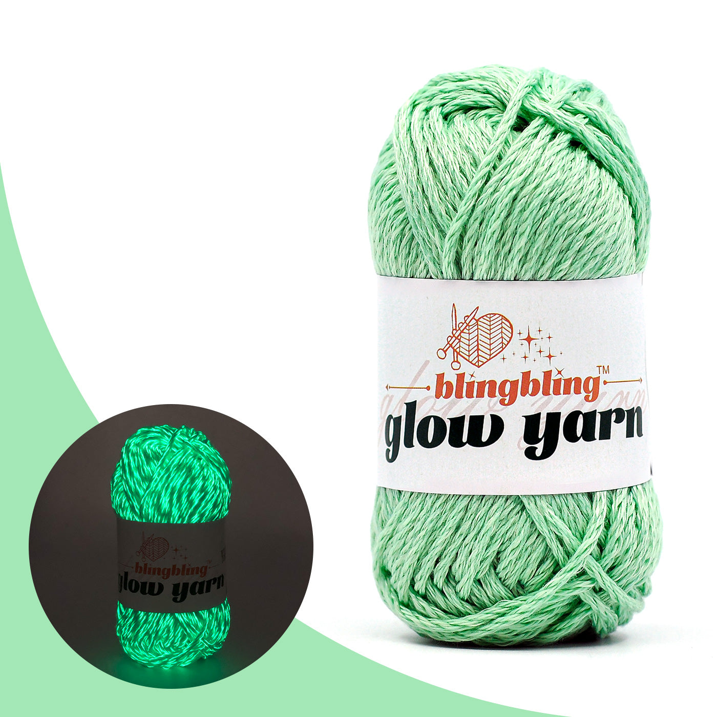 High Brightness Polyester Glow-in-the-Dark Yarn(41 color package)