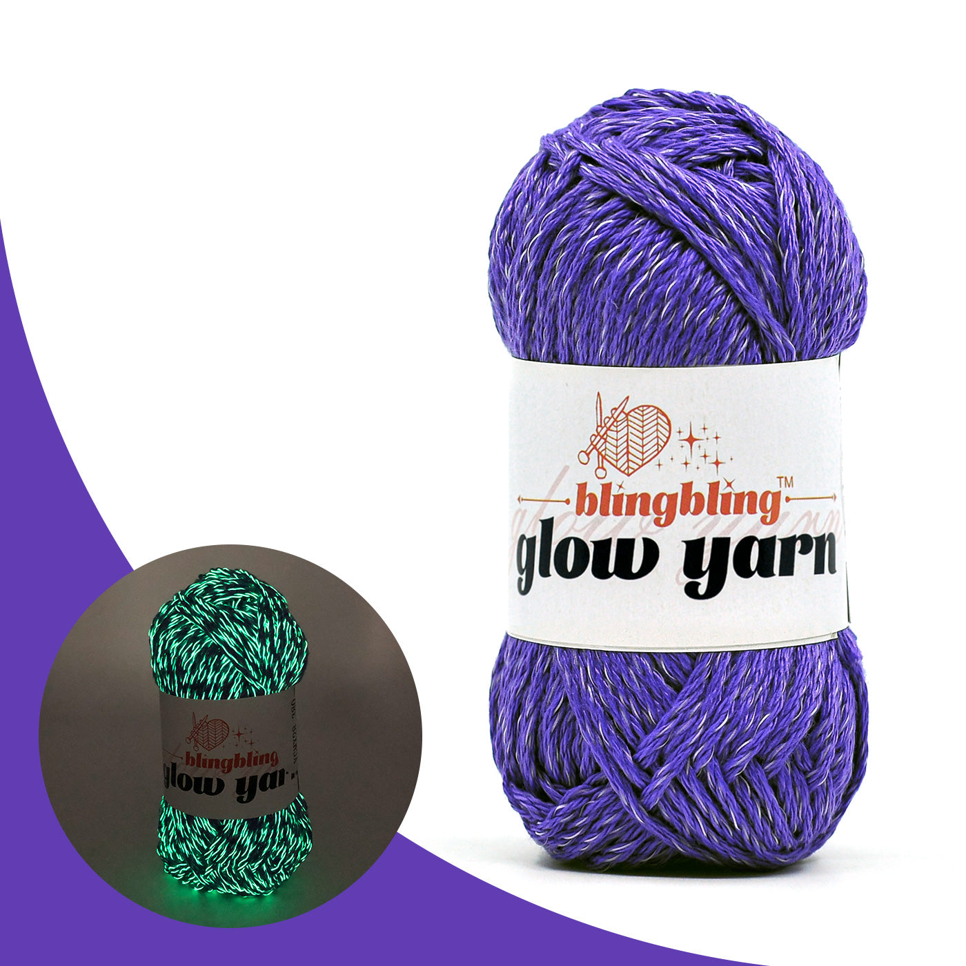 High Brightness Polyester Glow-in-the-Dark Yarn(41 color package)