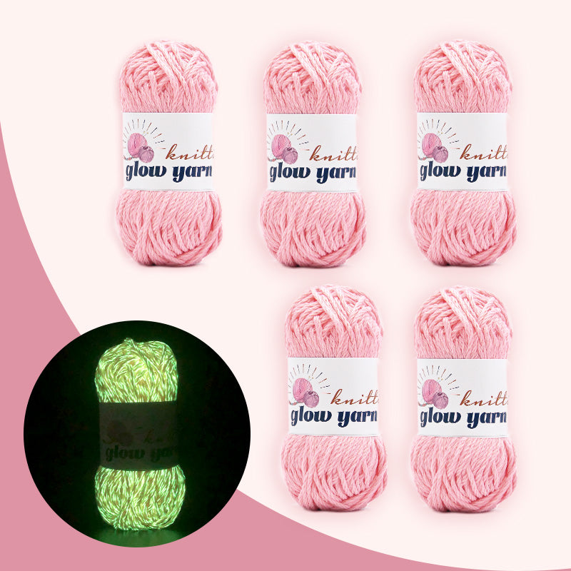 High Gloss Polyester Glow in the Dark Yarn(5PCS)
