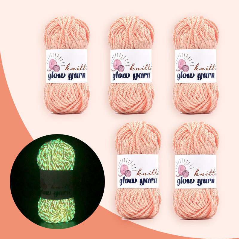 High Gloss Polyester Glow in the Dark Yarn(5PCS)